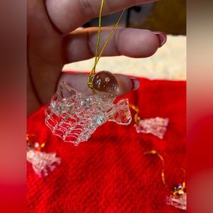 Hand blown Glass Singing & Flying Angel Ornaments - Set Of 5